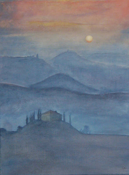 ora blu aus der Serie Toscanische Nchste fr die Ausstellung in Obernberg 2007 Heinrich Wagner